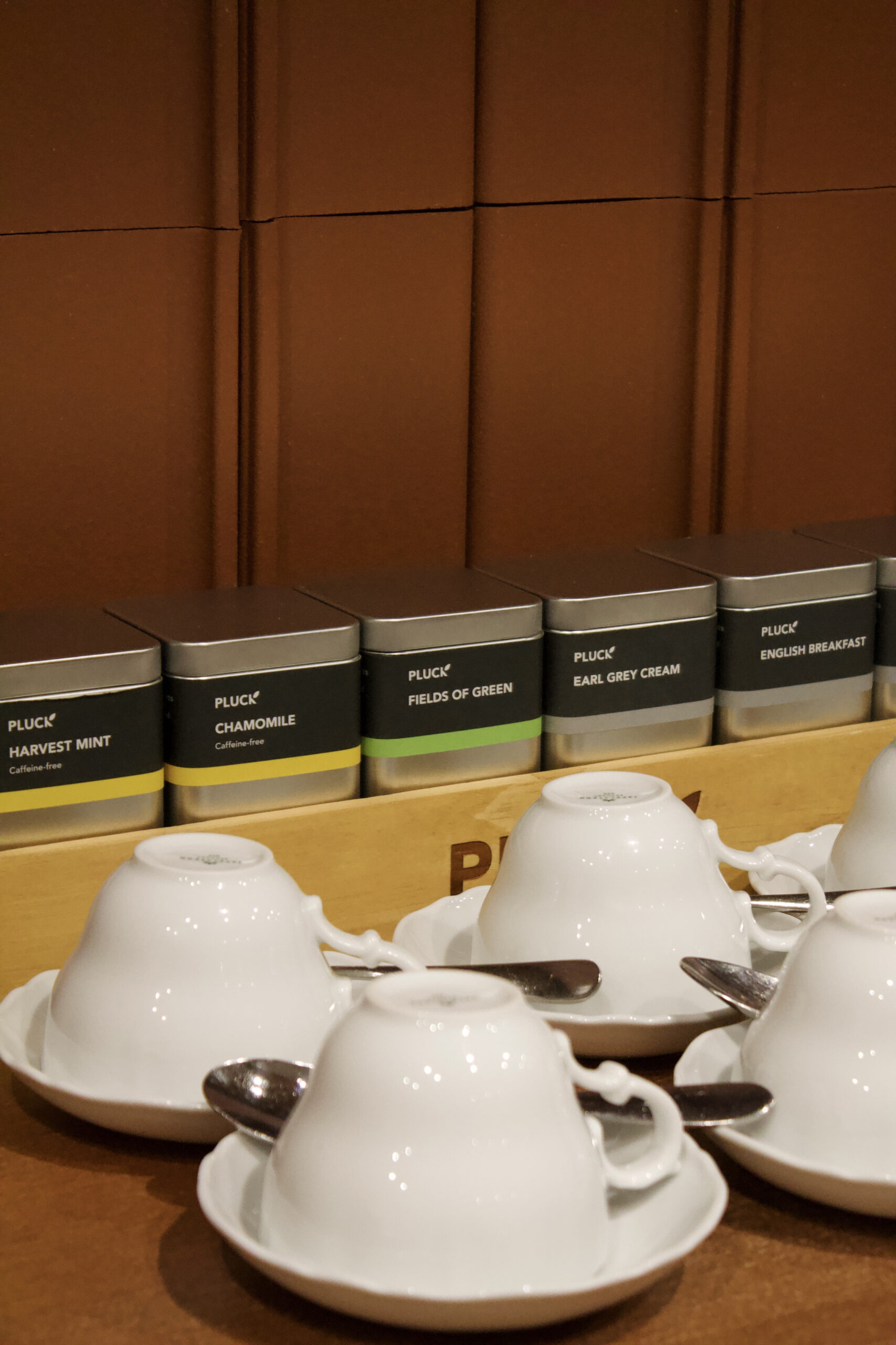 Coffee and tea station in The Boardroom at The Royal